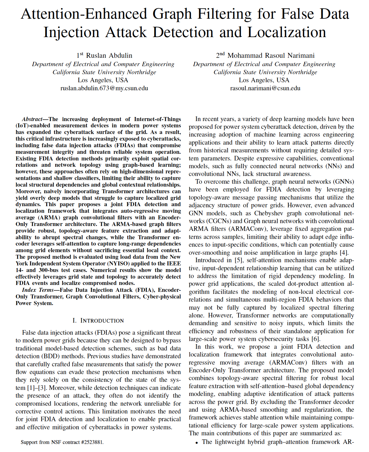 The first page of the paper
